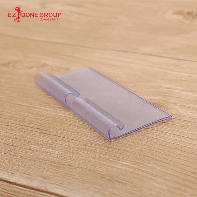 
Good selling multifunctional tops grocery store small acrylic store display rack transparent PVC price tag 