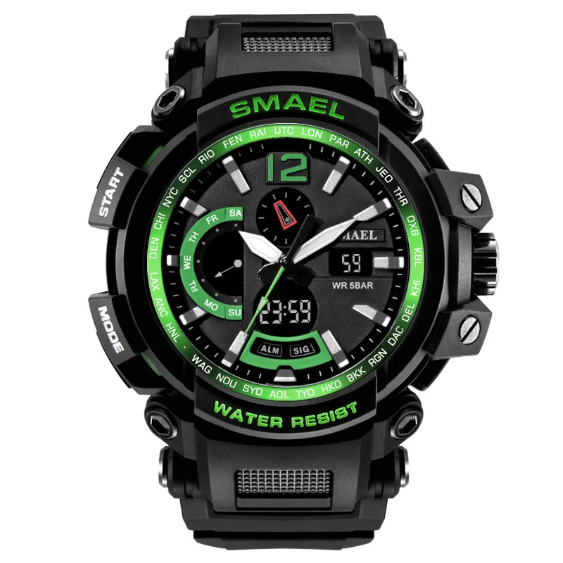 SMAEL Top Brand Luxury LED Digital Watch Boys Military Sport Style Wristwatches Shock Resistant