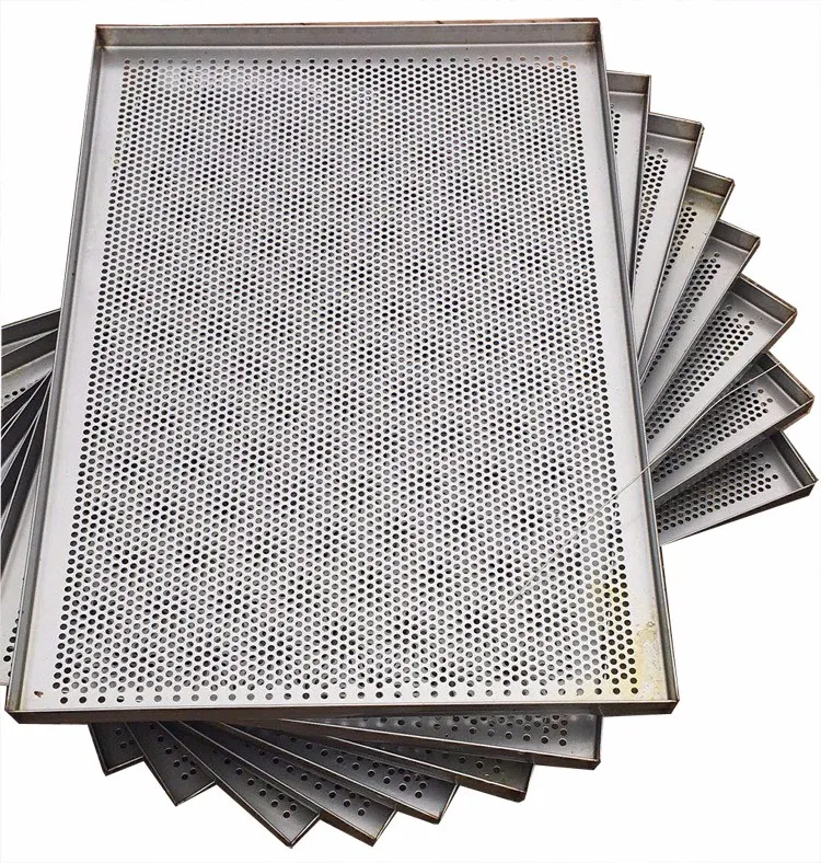 Custom Made Stainless Steel Perforated Baking Tray Sheet Pan Dehydrator Tray Drying Dryer Pan