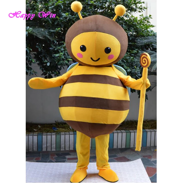 Decoration Bee mascot costume with wings top quality animal walking costume mascot for sale