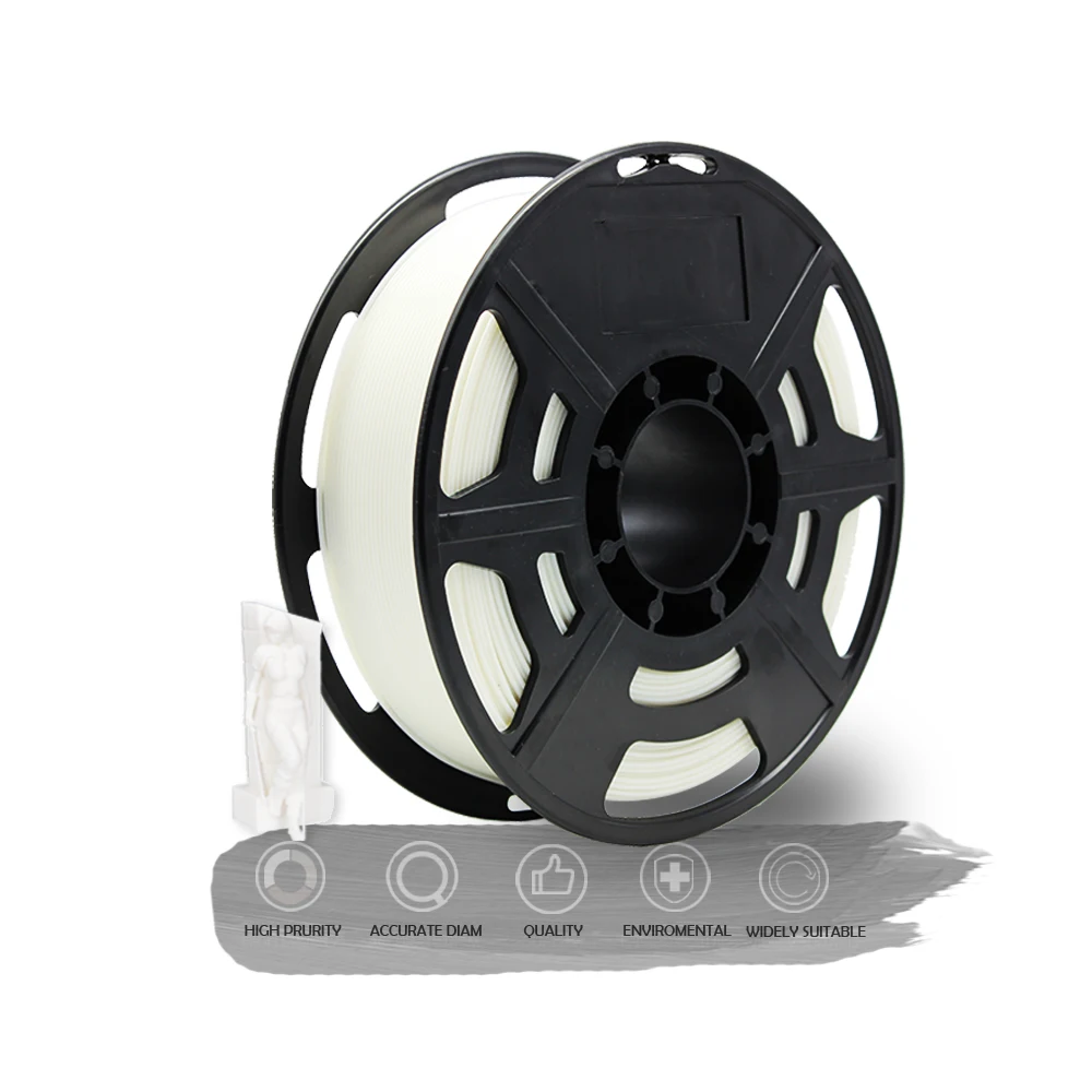 
1.75mm pla abs plastic filament black 1kg for sale 