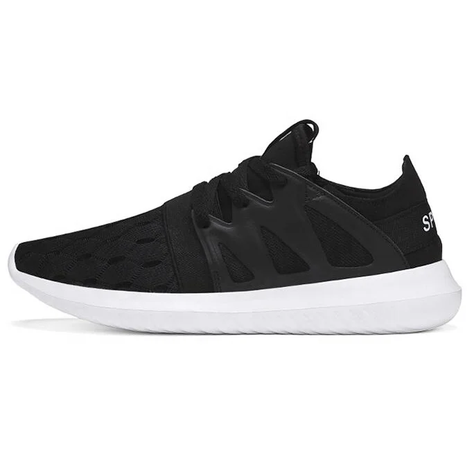 wholesale soft and durable black sport shoes sneakers for men