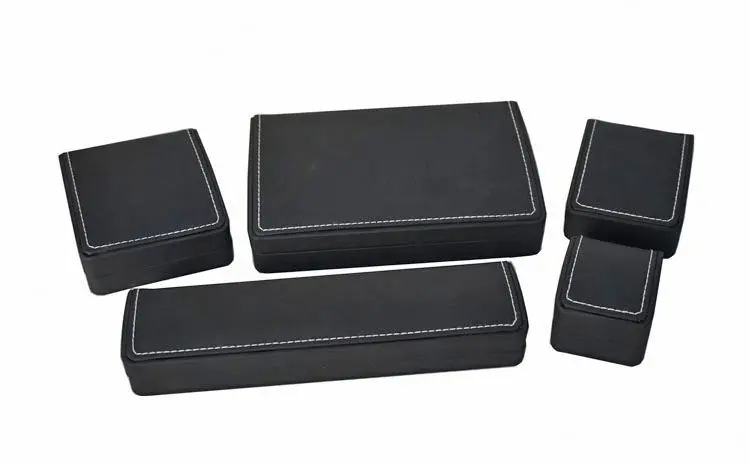 Newest design Jewelry Packaging PU Box with pu leather surface
