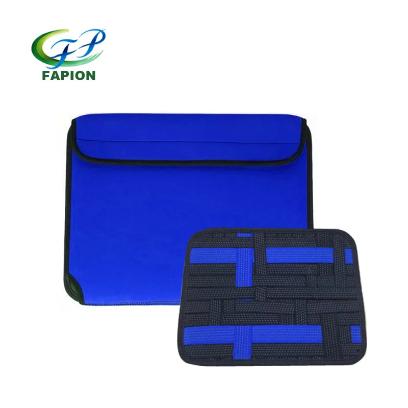 
creative neoprene cable organizer grid elastic rubber bands laptop accessories sleeve 