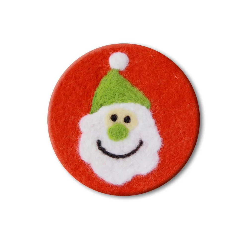 DIY Coasters Cup Mat 3-in-1 Pack Wool Felting Kit Merino Handmade Handicraft Supplies Materials Set