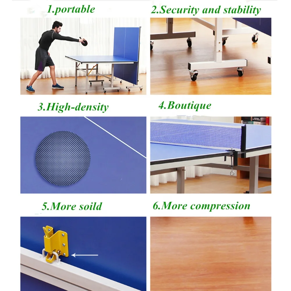 double folded portable table tennis table outdoor pingpong table
