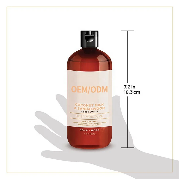 OEM Natural Body Wash Refreshing Whitening Moisturizing Mens Body Wash Shower Gel