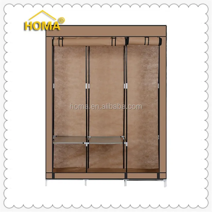 High quality dust-proof folding fabric wardrobe(clothes wardrobe) DIY steel frame