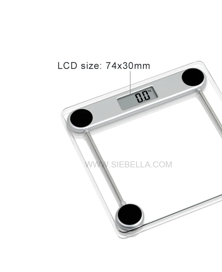 Glass platform digital body scale