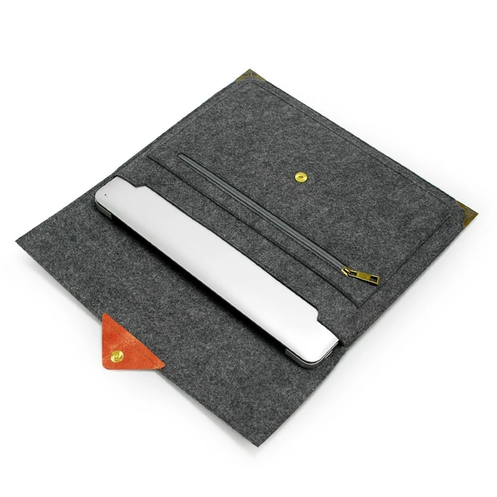 13 Inch 14 Inch Quilted Laptop Sleeve Waterproof Felt Laptop Cover for Notebook Ultrabook Bag