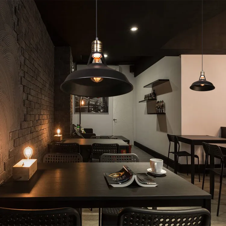 Simple Antique Bronze Vintage Retro Hanging industrial pendant light