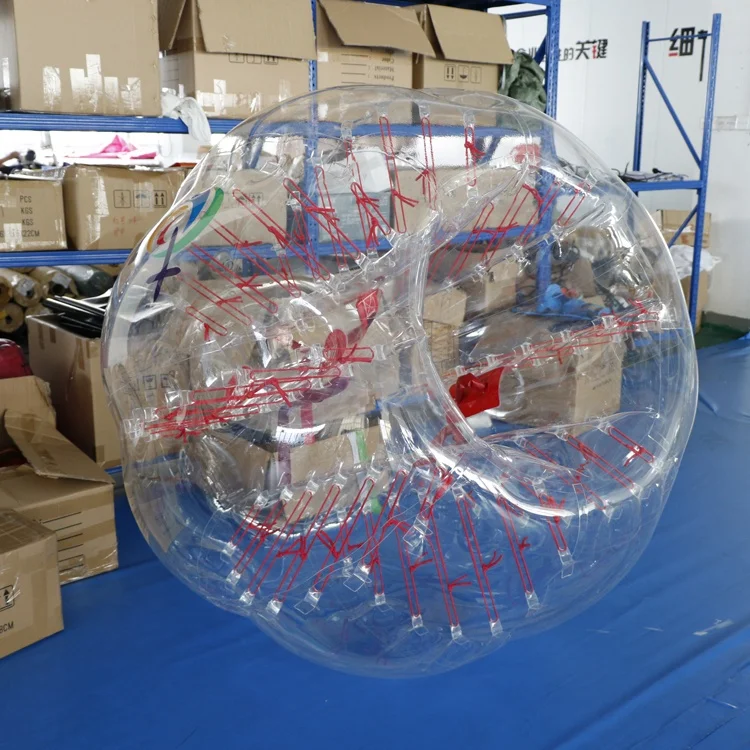 Factory price 1m diameter 0.7mm TPU inflatable bumper balls bubble footballs for sale