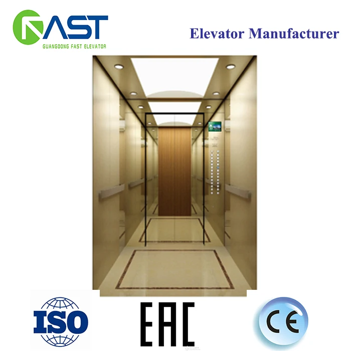 Small shaft design 320KG machine roomless home Lift elevator
