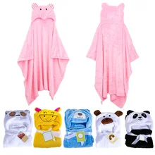 Hot Selling Cute Animal Panda Flannel Cartoon Baby Kid s Hooded Bath Towel Toddler Blankets 6