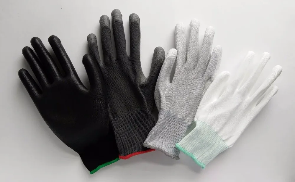 Yulan DPU105 EN388 13G Nylon/Polyester PU Coated Gloves Gray Color