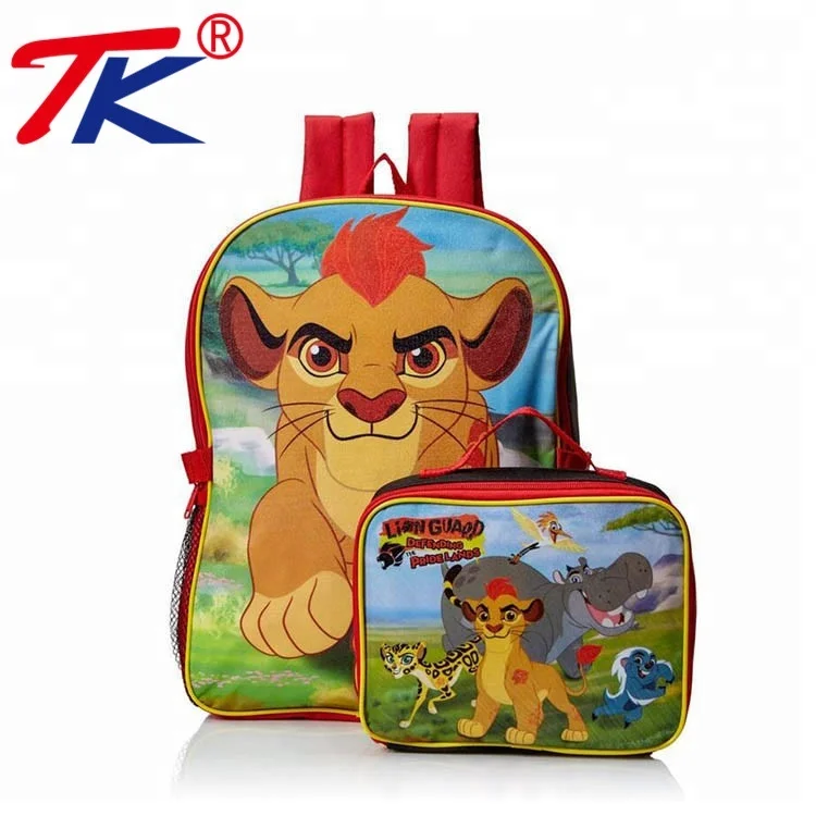 Wholesale New Adjustable Multi Little Boys Lion Cartoon Kid Backpack