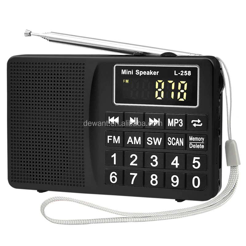 
2017 new style multimedia portable radio FM/SW/AM radio speaker USB TF card music player speaker amplifier dj speaker box 