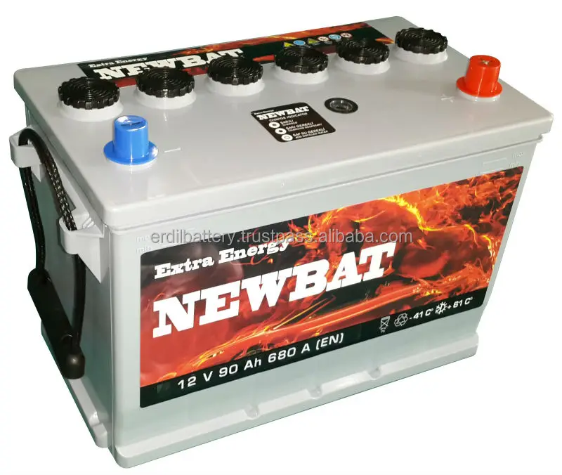 
12 V 90 Ah JIS N70 D31 Car Battery for Korean, Japanese and Asian vehicles 