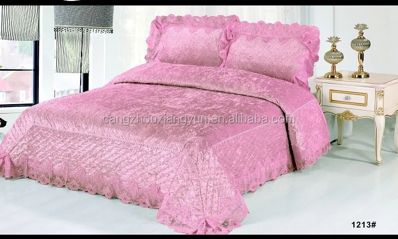 customized design bedding sets 4pcs velvet home bedding