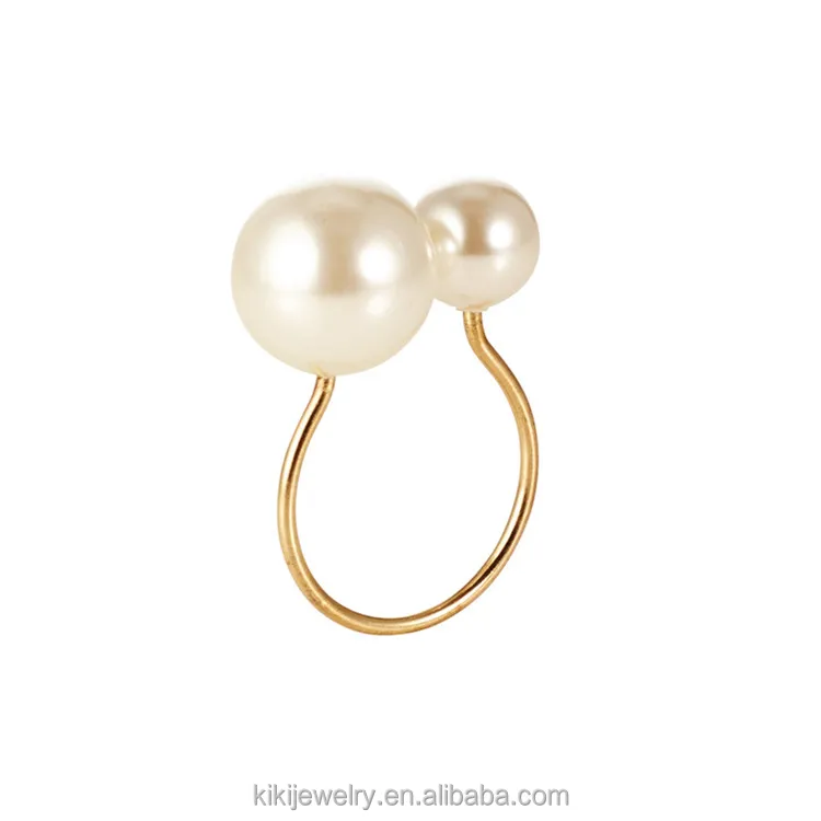 Оптовая продажа, элегантные жемчужные кольца для салфеток в слоновой кости и золотом держателе для салфеток или кольцо для ресторана