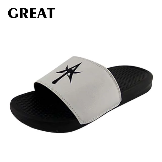 New custom made printed PVC summer slippers  slide sandal