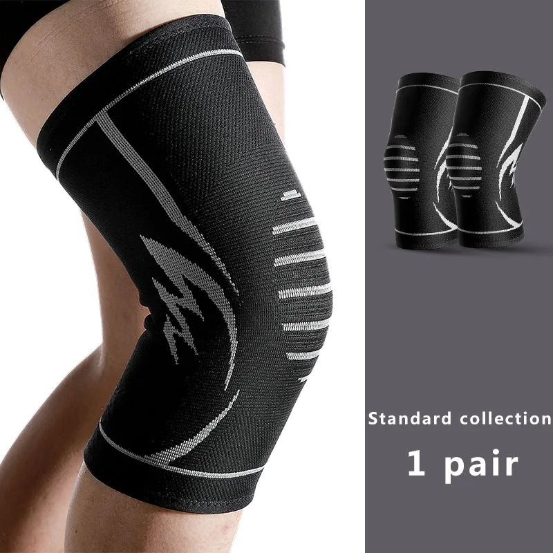 Fitness Running Bandage Knee Support Braces Elastic Protective Pad Knee Protector Compression Sleeve