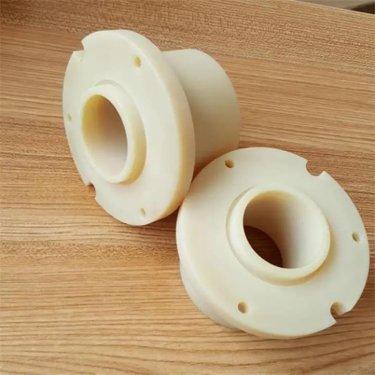 Shaft sleeve all kinds of oiless shaft bearing plain bushings Flange screw hole fixed nylon slide bushing