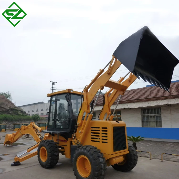 4wd 40hp tractor with front end loader and backhoe