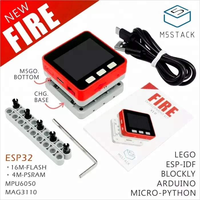 M5Stack Новый MIC/BLE MPU6050 + MAG3110 Micropython PSRAM 2,0 FIRE IoT Kit Dual Core ESP32 16M-FLash + 4M-PSRAM макетная плата