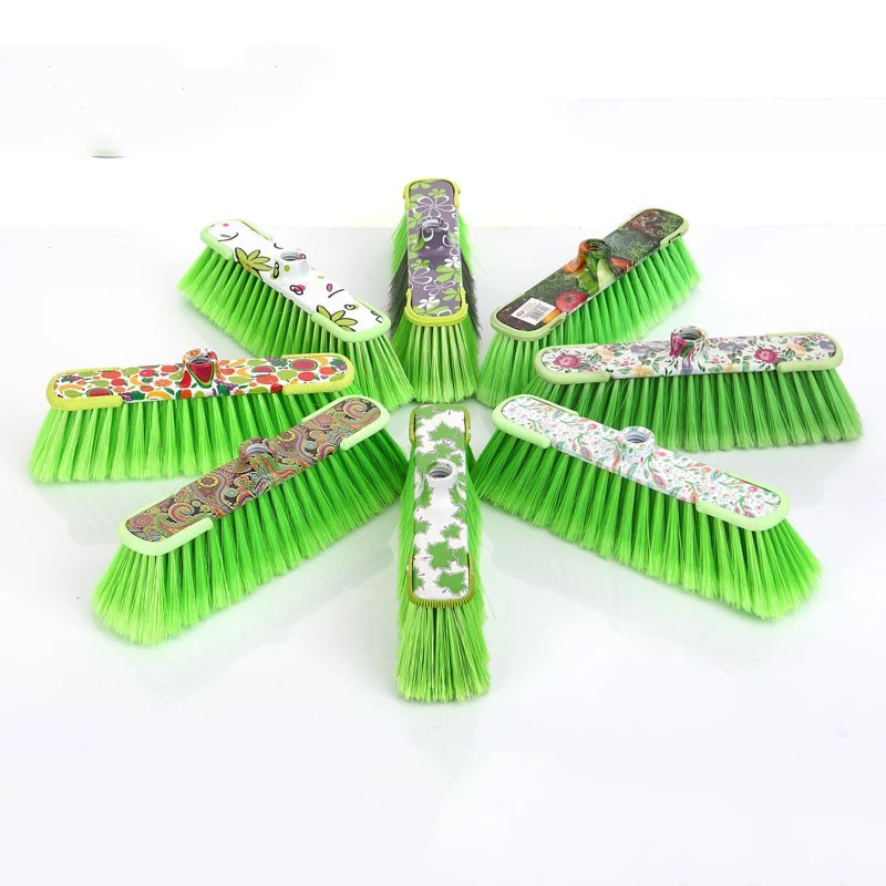 Household Cleaning Plastic Broom Head with Pvc Broom Stick