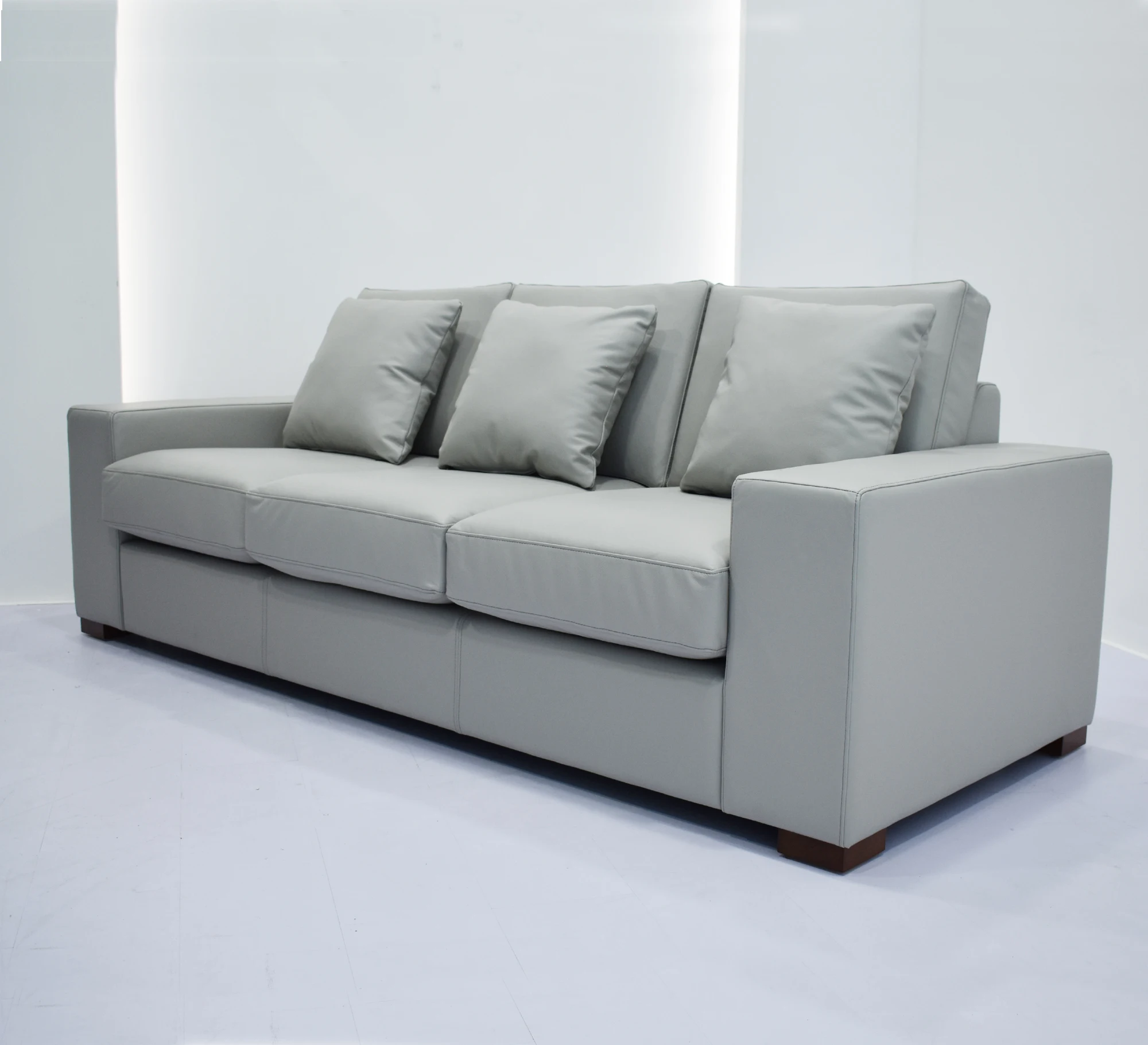 Big 3 seater leather Sofa design 6162-3#