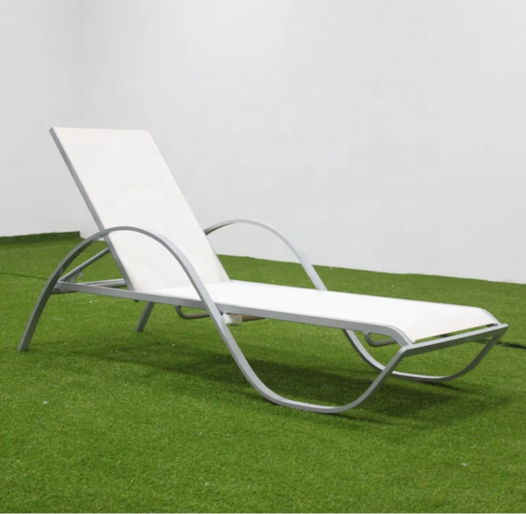 Factory aluminum mesh fabric sling textile beach sun bed