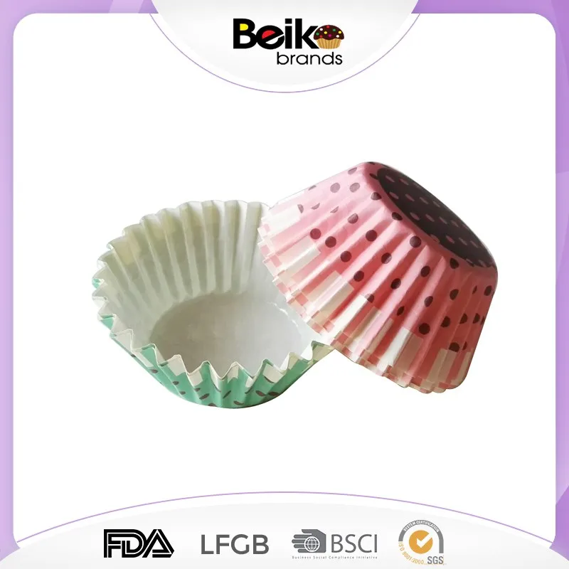 
Birthday Party Cake Cups Decorations Green Polka Cake Cup Dot Mini Cupcake Cups 