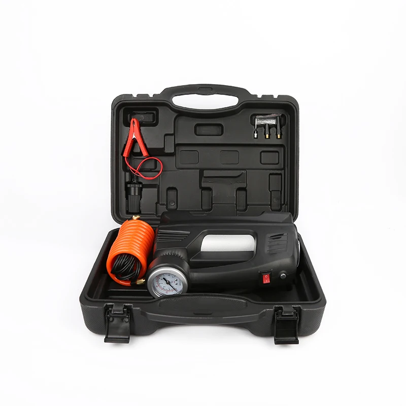 
Portable Compressor for Tire Inflation 12 Volt Inflator with Light 