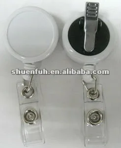 PR-03RA-2 customize dome logo plastic badge reel retractable badge holder