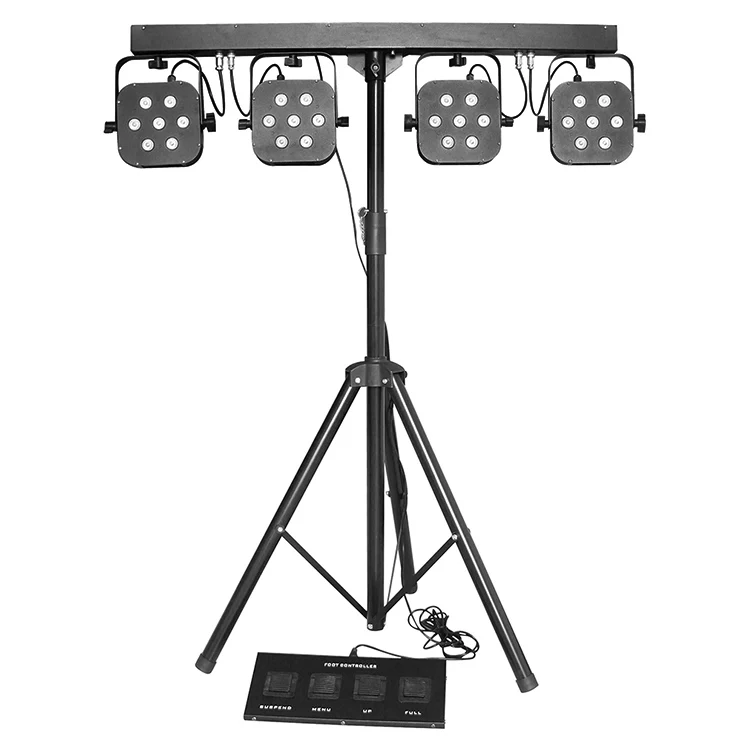 Marslite Great quality 28pcs RGB 3in1 led par 64 3 watts cob led stand flat par stage light for dj disco party