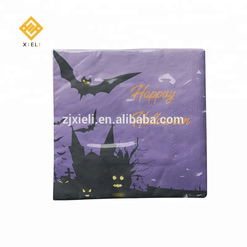 Hot Sale Party Decoration Halloween Tissue Paper Fan For Saints Day Nursery Party Decorations