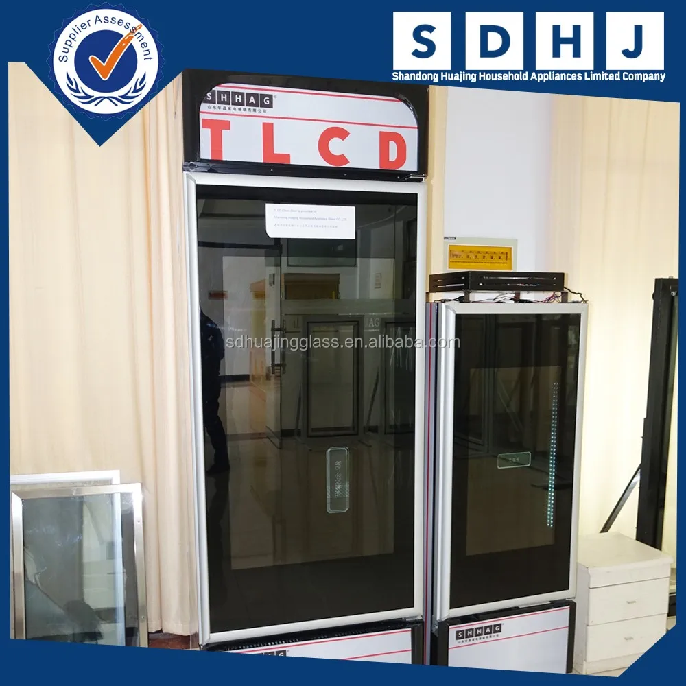 Прозрачный дисплей/TLCD стеклянная дверная Морозильная камера Холодильник для супермаркета прогулка в кулер дверь