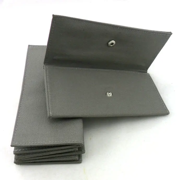 Custom Velvet Watch Pouch Bag Portable Colorful Strap Button Close Leather Watch Pouch