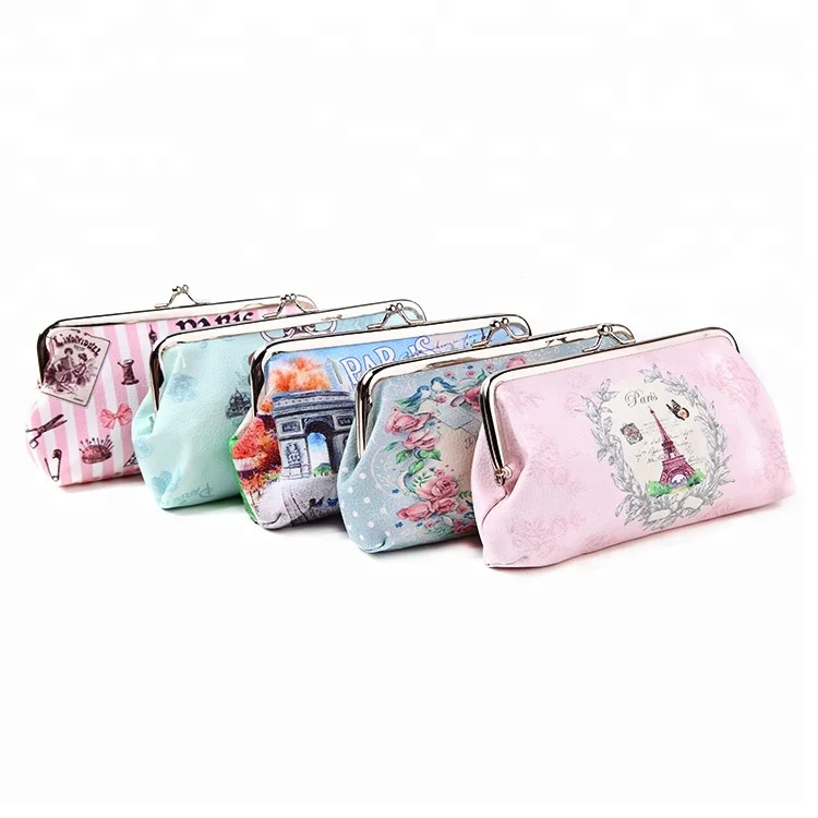 Wholesale Fashion Paris Coin Pu Leather Mini Bag and Purse