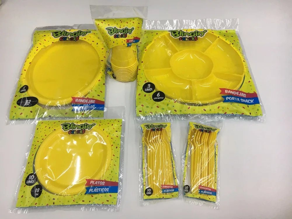 
disposable plastic color party snack plate 