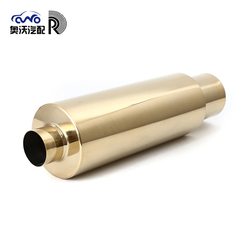 High performance professional 201/304 stainless steel 63mm car muffler