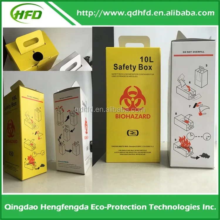 Free sample! HFD Medical Disposal Bin Sharp /Safe SharpS Containers plastic medical sharp containers