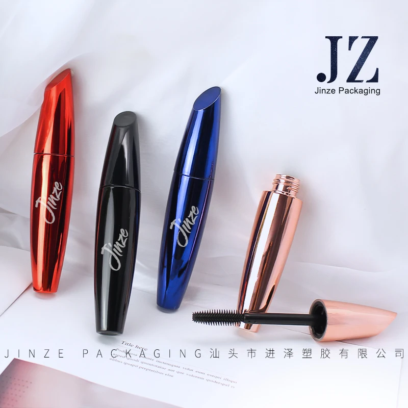 Jinze 18ml Multi Colored Round Shape Mascara Tube Set Eyeliner Container With Brushes Eyelash Bottles 12ml