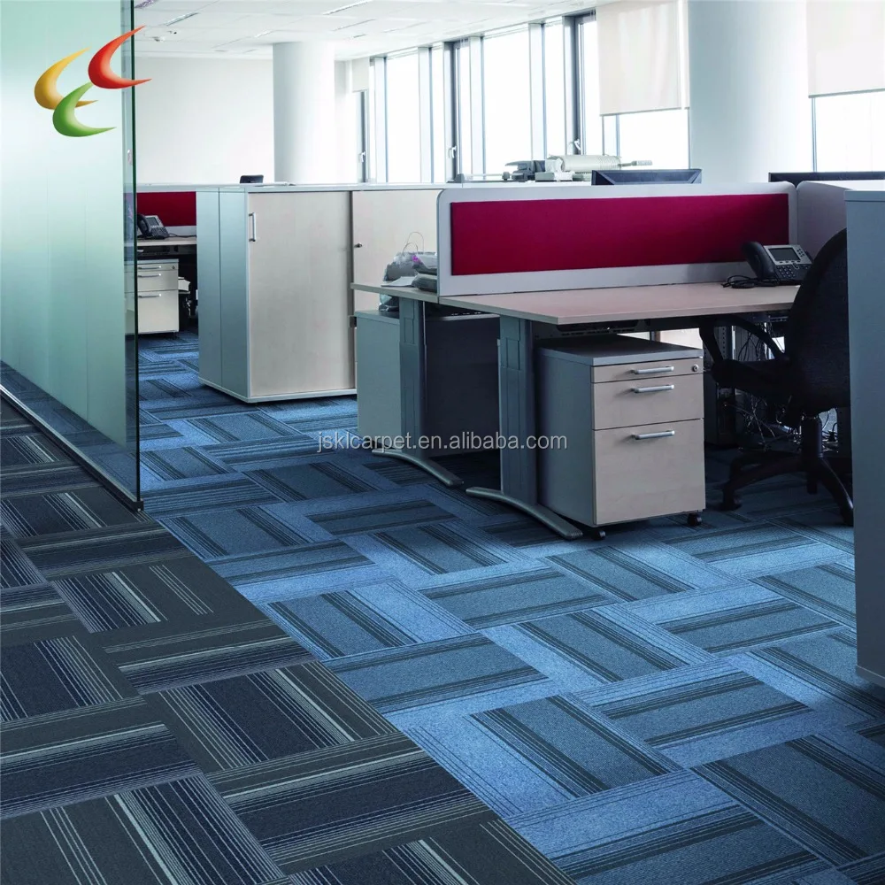 HOT 50x50cm commercial Polypropylene pvc office carpet tiles