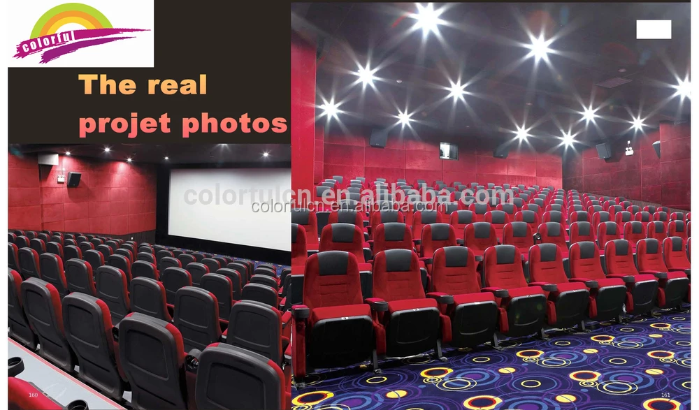 
With Cup Holder Cinema chair Wood Church Auditorium Chairs(YA-203B) 
