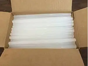 
White Color 11 mm EVA hot melt glue sticks for food packing and handicraft 