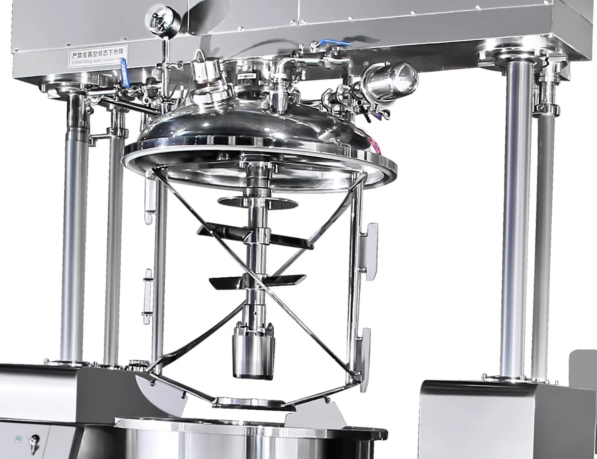 
YETO 100L vacuum emulsifying Mixing Homogenizer machine for Sun Cream Ointment 