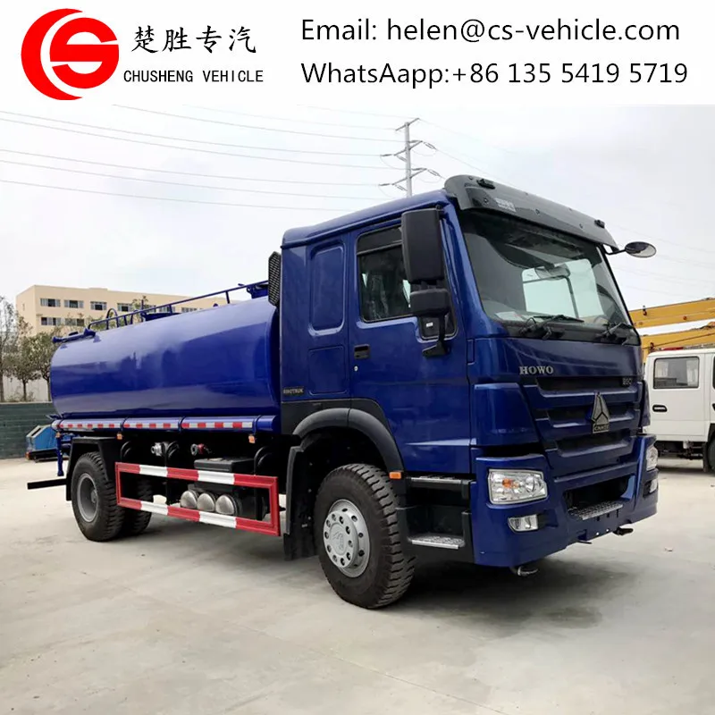 Sinotruk HOWO 4X2 266hp 15000 liter water tank truck 15ton water tanker truck 15000 liter water tank