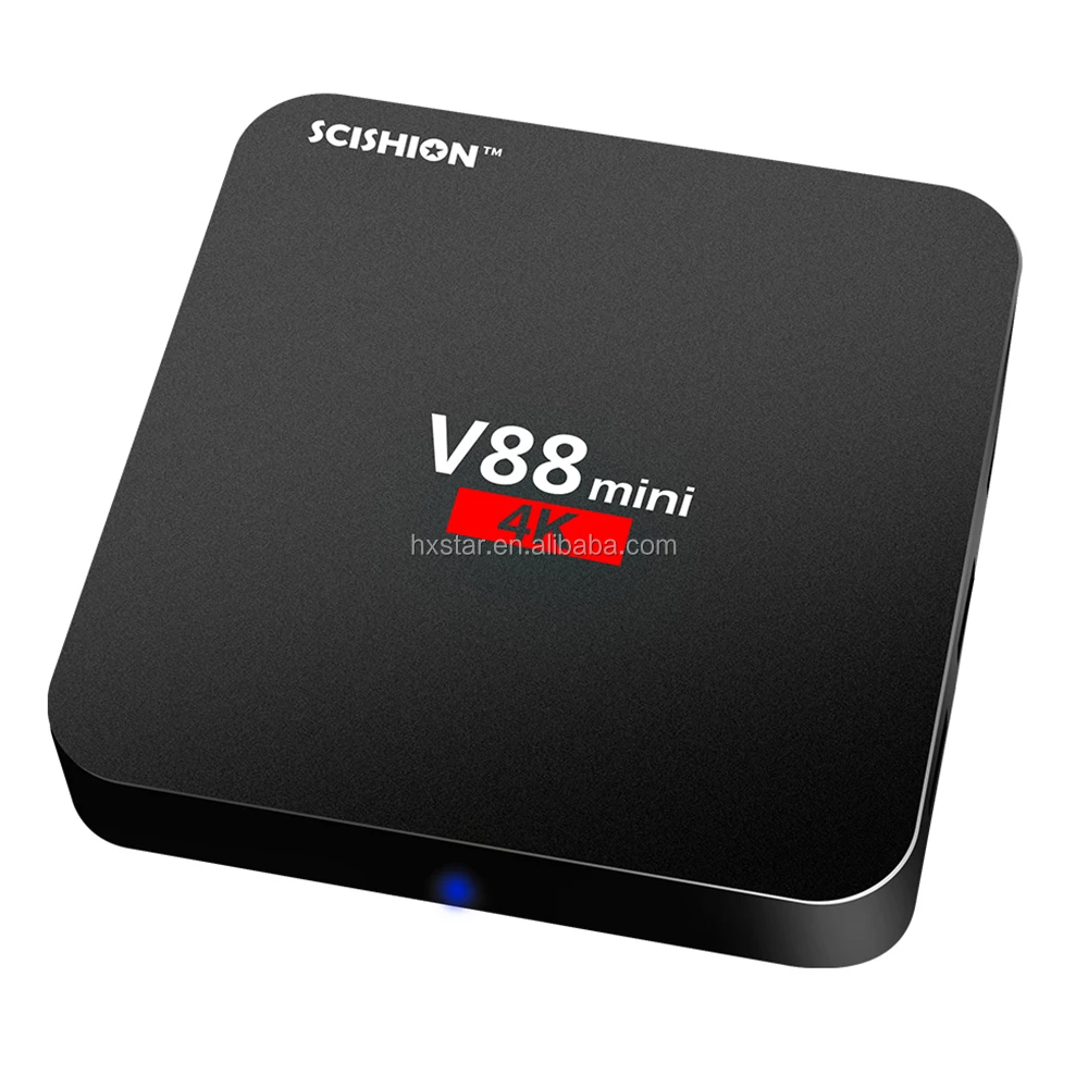 TV Box Scishion V88 Mini 4K Android 7.1Google Play CPU Quad-Core Kdplayer 17.4  TV